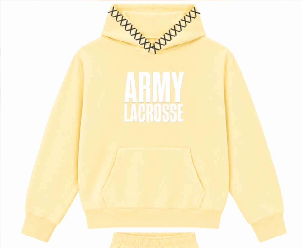 YELLOW ARMY LACROSSE HOODIE