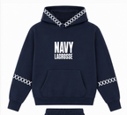 NAVY LACROSSE HOODIE