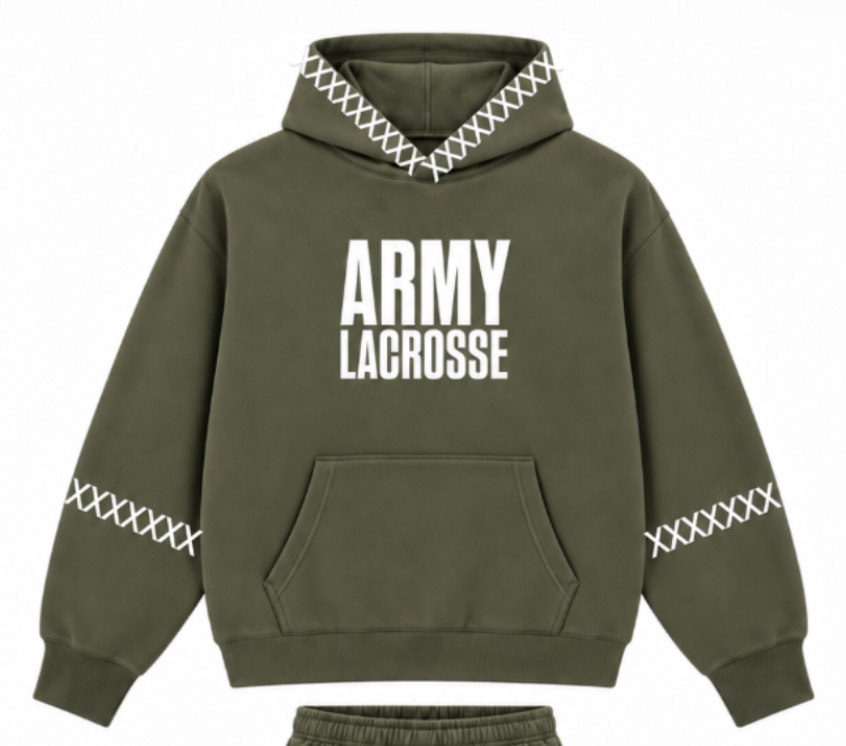 GREEN ARMY LACROSSE HOODIE