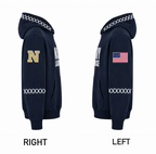 NAVY LACROSSE HOODIE